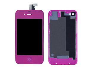 LCD Display With Compatible Touch Screen Digitizer Assembly Replacement & Back Cover & Home Button For iPhone 4S - Purple LCD Display With Compatible Touch Screen Digitizer Assembly Replacement & Back Cover & Home Button For iPhone 4S - Purple