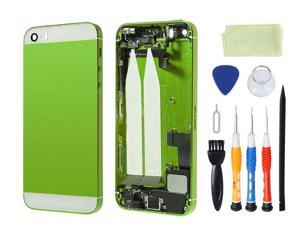 Preassembled Metal Back Cover Housing Battery Door Assembly Middle Frame Bezel Full Assembled with Small Parts Installed Free Tools For iphone 5s (Green/White Glass) Preassembled Metal Back Cover Housing Battery Door Assembly Middle Frame Bezel Full Assembled with Small Parts Installed Free Tools For iphone 5s (Green/White Glass)