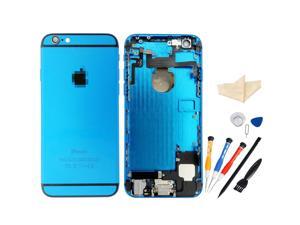 Replacement Back Battery Cover Middle Frame Metal Back Cover Housing with Pre-assembled Small Parts for iPhone 6 Plus 5.5inch with Professional Tools - Light Blue + Black Regula Replacement Back Battery Cover Middle Frame Metal Back Cover Housing with Pre-assembled Small Parts for iPhone 6 Plus 5.5inch with Professional Tools - Light Blue + Black Regula
