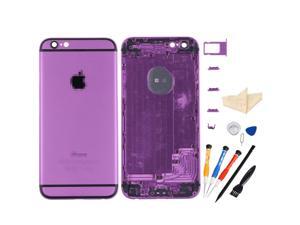 Back Battery Cover Middle Frame Metal Back Cover Housing for iPhone 6 4.7 inch with Professional Tools - Purple + Black Regula Back Battery Cover Middle Frame Metal Back Cover Housing for iPhone 6 4.7 inch with Professional Tools - Purple + Black Regula
