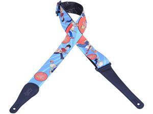 Levys MPLKR2-001 2" Poly Guitar/Bass Strap - Little Kids Rock - Blue Levys MPLKR2-001 2" Poly Guitar/Bass Strap - Little Kids Rock - Blue