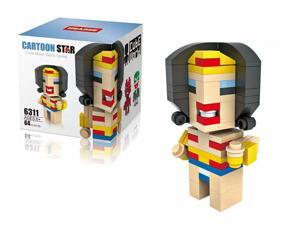HSANHE 6311 DC Comics Universe Wonder Woman 64Pcs Building Block DIY Brick Toy figures HSANHE 6311 DC Comics Universe Wonder Woman 64Pcs Building Block DIY Brick Toy figures