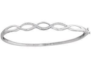 0.12ctw Round Diamond Twist Bangle Bracelet 0.12ctw Round Diamond Twist Bangle Bracelet