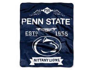 Penn State Nittany Lions 50"x60" Royal Plush Raschel Throw Blanket - Label Design Penn State Nittany Lions 50"x60" Royal Plush Raschel Throw Blanket - Label Design