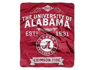 Alabama Crimson Tide 50"x60" Royal Plush Raschel Throw Blanket - Label Design Alabama Crimson Tide 50"x60" Royal Plush Raschel Throw Blanket - Label Design