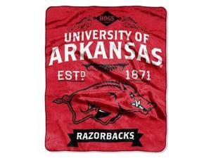 Arkansas Razorbacks 50"x60" Royal Plush Raschel Throw Blanket - Label Design Arkansas Razorbacks 50"x60" Royal Plush Raschel Throw Blanket - Label Design
