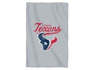 Houston Texans 54"x84"Sweatshirt Blanket - Script Design Houston Texans 54"x84"Sweatshirt Blanket - Script Design
