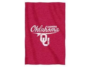 Oklahoma Sooners 54"x84"Sweatshirt Blanket - Script Design Oklahoma Sooners 54"x84"Sweatshirt Blanket - Script Design
