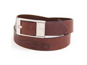 New England Patriots NFL Brandish Leather Belt Size 32 New England Patriots NFL Brandish Leather Belt Size 32