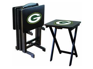 Green Bay Packers NFL TV Tray Set with Rack Green Bay Packers NFL TV Tray Set with Rack