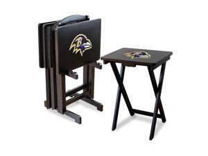 Baltimore Ravens NFL TV Tray Set with Rack Baltimore Ravens NFL TV Tray Set with Rack