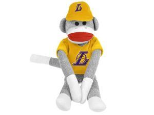 Los Angeles Lakers NBA Plush Uniform Sock Monkey Los Angeles Lakers NBA Plush Uniform Sock Monkey