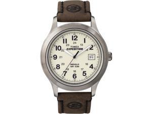 Timex Men's Expedition | Natural Dial Leather Strap Date Indiglo | Watch T49870 Timex Men's Expedition | Natural Dial Leather Strap Date Indiglo | Watch T49870