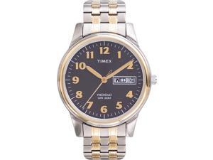 Timex Men's | Black Dial Two-Tone Case Stainless Steel Band | Dress Watch T26481 Timex Men's | Black Dial Two-Tone Case Stainless Steel Band | Dress Watch T26481