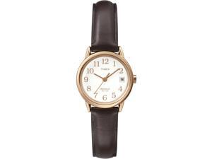 Timex Women's | Rose Gold-Tone Case Leather Strap | Easy-to-Read Watch T2P564 Timex Women's | Rose Gold-Tone Case Leather Strap | Easy-to-Read Watch T2P564