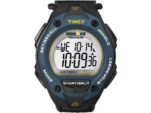Timex T5K413 Men's Ironman 30-Lap Oversize Black Case Blue Bezel Sports Watch Timex T5K413 Men's Ironman 30-Lap Oversize Black Case Blue Bezel Sports Watch