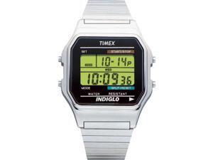 Timex Men's Classics Digital Dress | Silver-Tone Case w Indiglo | Watch T78587 Timex Men's Classics Digital Dress | Silver-Tone Case w Indiglo | Watch T78587