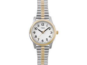 Women's Dress Watch | Two-Tone Band White Dial | Timex Elevated Classic T2N068 Women's Dress Watch | Two-Tone Band White Dial | Timex Elevated Classic T2N068
