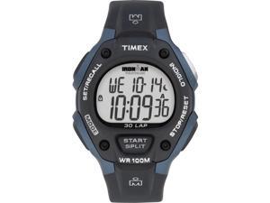 Timex Men's Ironman | 30-Lap Full Size Black & Blue Case | Digital Watch T5H591 Timex Men's Ironman | 30-Lap Full Size Black & Blue Case | Digital Watch T5H591