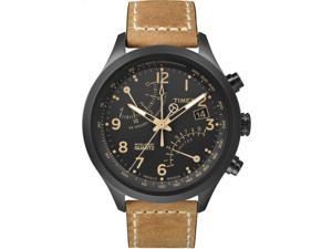 Timex Men's Intelligent Quartz Fly-Back Chronograph Tan Strap Black Case T2N700 Timex Men's Intelligent Quartz Fly-Back Chronograph Tan Strap Black Case T2N700