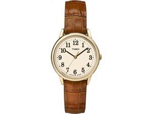 Timex Women's Easy Reader | Brown Strap Gold-Tone Case | Watch TW2P68800 Timex Women's Easy Reader | Brown Strap Gold-Tone Case | Watch TW2P68800
