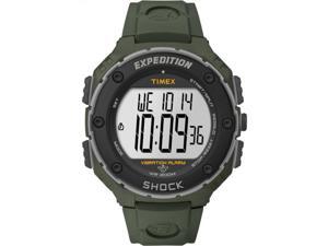 Timex Expedition T49951 Men's Digital Shock Green Case Green Resin Strap Timex Expedition T49951 Men's Digital Shock Green Case Green Resin Strap