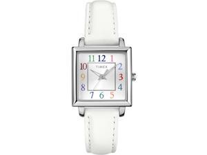 Timex Women's Watch Elevated Classics Silver-Tone Case Colored Numerals | T2P377 Timex Women's Watch Elevated Classics Silver-Tone Case Colored Numerals | T2P377