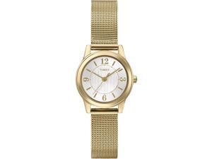 Timex Women's | Scratchproof Round Gold-Tone Case & Bracelet Watch T2P458 Timex Women's | Scratchproof Round Gold-Tone Case & Bracelet Watch T2P458
