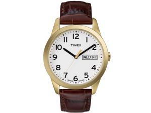 Timex Men's Elevated Classic | Gold-Tone Case Leather Strap | Dress Watch T2N065 Timex Men's Elevated Classic | Gold-Tone Case Leather Strap | Dress Watch T2N065