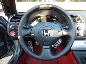 Honda S2000 1999-09 steering wheel cover by RedlineGoods Honda S2000 1999-09 steering wheel cover by RedlineGoods