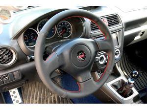 Subaru Impreza 2005-07 steering wheel cover by RedlineGoods Subaru Impreza 2005-07 steering wheel cover by RedlineGoods