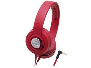 Audio-Technica ATH-WS33X/RD Headphones Solid Bass ATHWS33X Red /GENUINE Audio-Technica ATH-WS33X/RD Headphones Solid Bass ATHWS33X Red /GENUINE