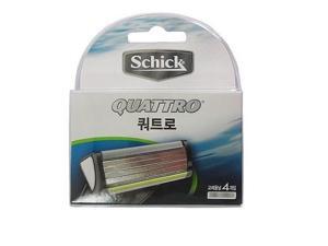 Schick QUATTRO Shaving 4 Cartridges Refills Blade Made in Germany /GENUINE Schick QUATTRO Shaving 4 Cartridges Refills Blade Made in Germany /GENUINE