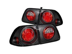 1999 Honda Civic Black Euro Taillights - Anzo 1999 Honda Civic Black Euro Taillights - Anzo