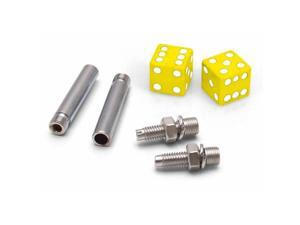 Vintage Parts USA VPAVK2SYL360779 1984 Ford E-350 Econoline Yellow Dice Tire Valve Wheel Stem Cap Set car show rim Vintage Parts USA VPAVK2SYL360779 1984 Ford E-350 Econoline Yellow Dice Tire Valve Wheel Stem Cap Set car show rim