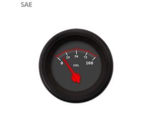 Aurora Instruments GAR240ZEXJACCE Oil Pressure Gauge - SAE Omega Black , Red Modern Needles, Black Trim Rings Aurora Instruments GAR240ZEXJACCE Oil Pressure Gauge - SAE Omega Black , Red Modern Needles, Black Trim Rings