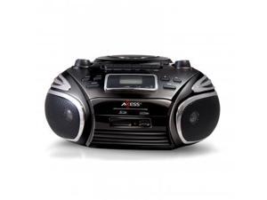 Axess Portable AM/FM Radio, CD/MP3 Player, USB/SD & Cassette Recorder Boombox Axess Portable AM/FM Radio, CD/MP3 Player, USB/SD & Cassette Recorder Boombox