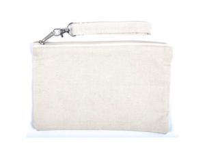 Large Natural Canvas Wristlet Large Natural Canvas Wristlet