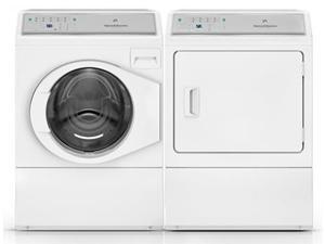 Speed Queen White Front Load Laundry Pair with AFNE9BSW 27" Front-Load Washer and ADGE9BGS 27" Gas Dryer Speed Queen White Front Load Laundry Pair with AFNE9BSW 27" Front-Load Washer and ADGE9BGS 27" Gas Dryer