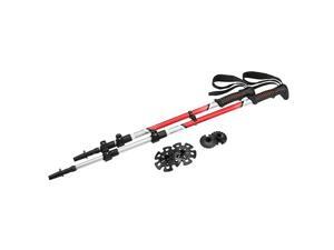 Yukon Charlie's 3 piece Pro Trekker Aluminum Pole - Red/Silver Yukon Charlie's 3 piece Pro Trekker Aluminum Pole - Red/Silver
