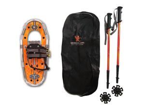 Yukon Charlie's Junior Aluminum Snowshoe Kit w/ Poles & Carrying Bag - Orange Yukon Charlie's Junior Aluminum Snowshoe Kit w/ Poles & Carrying Bag - Orange
