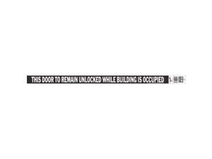 DOOR UNLOCKED SIGN CV-2 DOOR UNLOCKED SIGN CV-2