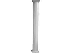 6"X8' COLUMN RND ALUM RD0608WHT 6"X8' COLUMN RND ALUM RD0608WHT