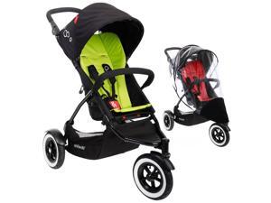 Phil & Teds DOT Stroller With Weather Cover - Apple Phil & Teds DOT Stroller With Weather Cover - Apple