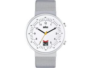 Braun BN0087WHSLMHG Men's Analog Display Quartz Watch, Silver Stainless Steel Band, Round 42mm Case Braun BN0087WHSLMHG Men's Analog Display Quartz Watch, Silver Stainless Steel Band, Round 42mm Case