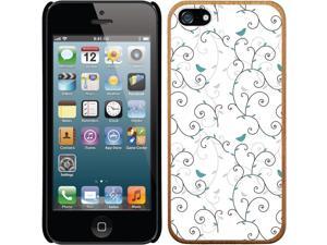 Coveroo Apple iPhone SE/5/5s Wood Thinshield Case with Spiral Minimal Birds, Full-Color Design Coveroo Apple iPhone SE/5/5s Wood Thinshield Case with Spiral Minimal Birds, Full-Color Design