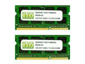 NEMIX RAM 8GB (2 X 4GB) DDR3 PC3-8500 SODIMM Memory for Apple MacBook / MacBook Pro 2008-2010 NEMIX RAM 8GB (2 X 4GB) DDR3 PC3-8500 SODIMM Memory for Apple MacBook / MacBook Pro 2008-2010