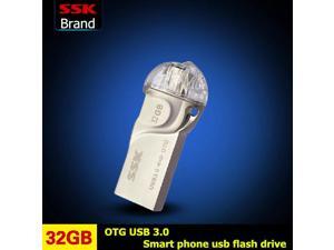 SSK Tiger Shark OTG USB 3.0 100% 32GB USB Flash Drive OTG Smartphone Pen Drive Micro USB Portable Storage Memory Metal USB Stick SSK Tiger Shark OTG USB 3.0 100% 32GB USB Flash Drive OTG Smartphone Pen Drive Micro USB Portable Storage Memory Metal USB Stick