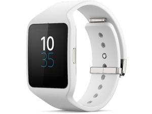 Sony SW3 SmartWatch 3 Smart Watch 3 SWR50 White Silicon Strap (International Version, No US Warranty) Sony SW3 SmartWatch 3 Smart Watch 3 SWR50 White Silicon Strap (International Version, No US Warranty)