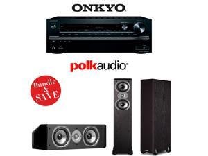 Onkyo TX-NR747 7.2-Ch A/V Receiver - 2 Polk Audio TSi 300s & CS10 Center Channel Onkyo TX-NR747 7.2-Ch A/V Receiver - 2 Polk Audio TSi 300s & CS10 Center Channel